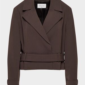 Aritzia Babaton Rich Mocha Brown Postage Trench Coat NWT